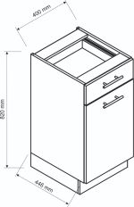 Kuchyně ELENE II 240 dub artisan/černá