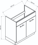 Kuchyně ELENE II 240 dub artisan/černá
