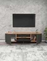 Televizní stolek AMANDA barva borovice/antracit