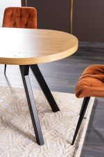 DOMINGO 2 rozkládací stůl, dub/černá