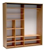 Šatní skříň se zrcadlem KERBIS dub karamel Šatní skříň se zrcadlem KERBIS dub karamel