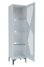FANTASY vysoká vitrína, bílá FANTASY vysoká vitrína, bílá