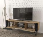 ARTHUR TV stolek, sapphire/ černý mramor/antracit