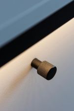 Noční stolek 1S s LED SAVONA barva šedá/černá