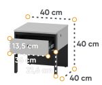 Ložnicová sestava s LED osvětlením, barva šedá/černá/dub
