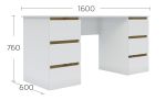 IDEA psací stůl 160, bílá matná IDEA psací stůl 160, bílá matná