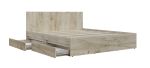 IDEA manželská postel 160, dub Artisan / grafit