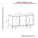 RATUBI orientální komoda, bílá/zafir/hazeran