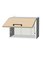 horní výklopná skříňka š.50, v.36, Modena W5036, bílá/bílý mat