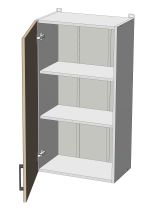 horní vysoká skříňka š.50, v.92, Modena W5092, bílá/bílý mat