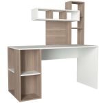 ZAKIMI designový psací stůl, bílá/cordoba