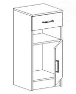 SARAH předsíňová sestava, činčila/dub Artisan