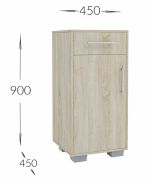 Předsíňová stěna KENAI satin