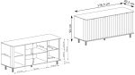 Komoda 4D JOLY clay gray