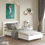 KANASIN jednolůžková postel 100x200, bílá