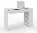 Toaletní stolek se zrcadlem POMONA bílá