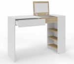 Toaletní stolek se zrcadlem POMONA bílá