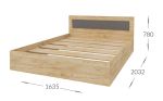 Ložnicová sestava BOXBY, barva bílá mat/dub coastland satin