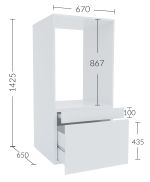 PRATO regál na pračku, dub Kraft