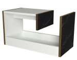 Odkládací příruční stolek PEDRO bílá/marble