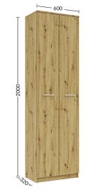 RENO předsíňová sestava, bílý craft/grafit