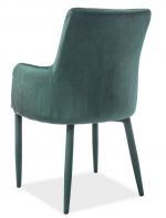 Jídelní čalouněná židle RISA VELVET zelená