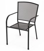 Zahradní kovové křeslo REVIR černé (2 ks) Zahradní kovové křeslo REVIR černé (2 ks)