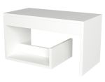 Odkládací příruční stolek AGADI bílá