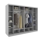 CINDY šatní skříň 300, dub Kraft /grafit CINDY šatní skříň 300, dub Kraft /grafit