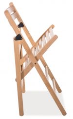 Dřevěná skládací židle SMART II tmavý ořech