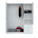 GAYA šatní skříň 3D3S, bílá