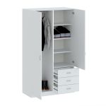 GAYA šatní skříň 2D3S, bílá GAYA šatní skříň 2D3S, bílá