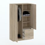 GAYA šatní skříň 2D3S, dub Sonoma