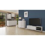 BARCELONA TV stolek 135, bílá