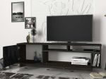 INAGI luxusní TV stolek, rehab/černý mramor