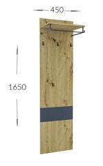 URBAN předsíňová sestava, dub Artisan/antracit