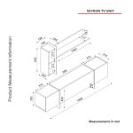 BURNABY luxusní obývací stěna, rehab/černý mramor