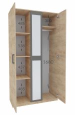 Ložnicová sestava BOXBY, barva dub kraft zlatý/grafit šedý