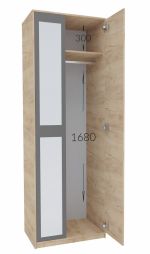 Ložnicová sestava BOXBY, barva dub kraft zlatý/grafit šedý