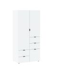 ZEKE šatní skříň, bílý mat