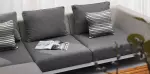 Zahradní 3 místná rohová sedací souprava POLO 2.0 GREY