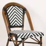TOBI - židle černobílá