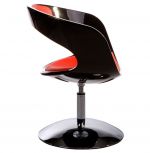 židle KIRK BLACK RED