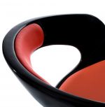 židle KIRK BLACK RED