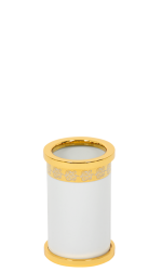 luxusní miska na mýdlo PORCELAINE GOLD s potahem 24 kt zlata