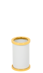 luxusní miska na mýdlo PORCELAINE GOLD s potahem 24 kt zlata