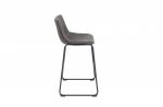 Barová židle DJANGO vintage šedá mikrovlákno