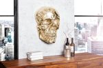 Nástěnná dekorace SKULL 40 CM zlatá