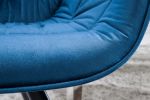 Židlo-křeslo DUTCH COMFORT modré samet