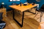 Jídelní stůl LOFT 160 CM dubový vzhled U rám